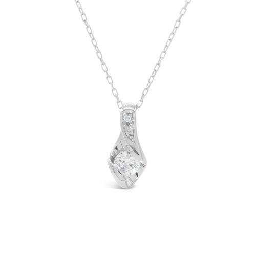 Pendant in Platinum PT using Certified Heart and Cupid Cut 0.20 ct Diamond