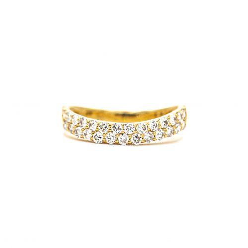 Ring Diamond 0.50ct Simple Design Gold K18