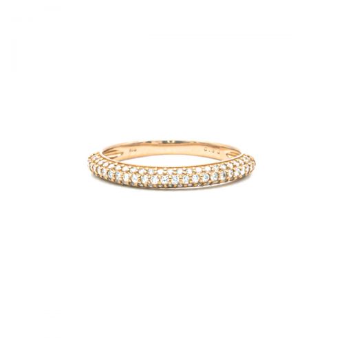 Diamond 0.30ct Pink Gold K18 Ring 