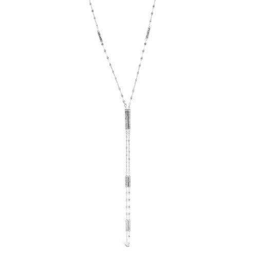 Idea Jewelry.Necklace With Bracelet in White Gold K18 