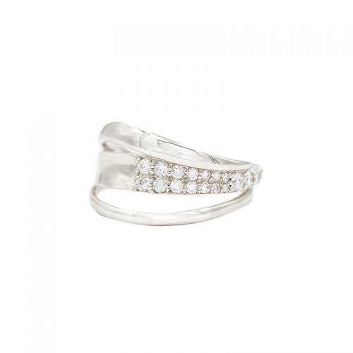 Diamond Fashion Ring in White Gold K18