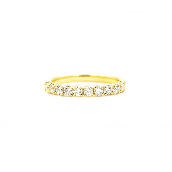 Half Eternity Ring In Yellow Gold K18 0.50ct Diamond